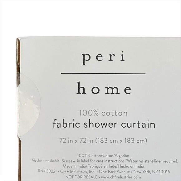 100% cotton fabric shower curtain - Picture 2 of 2